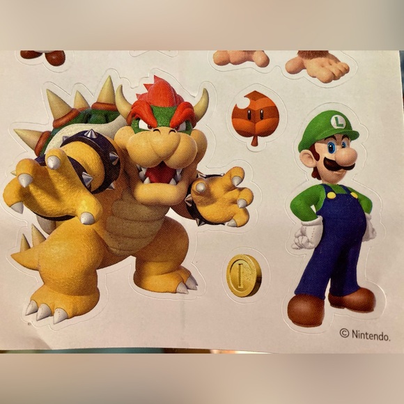 1 Sheet of Mario and Friends Stickers. Never Used! - Picture 4 of 5